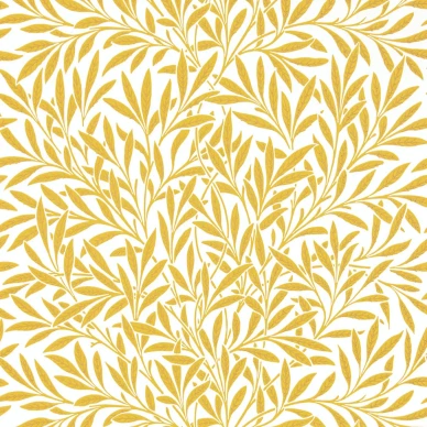 Willow keltainen lehtitapetti Morris Yellow image