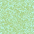 Willow vihrea sininen lehtitapetti Morris Sky Leaf