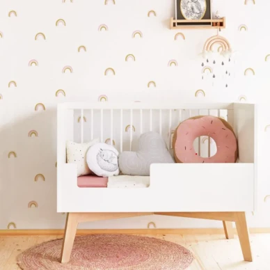 Rainbow roosa sateenkaaritapetti lastenhuoneeseen Eijffingerilta 399012 image