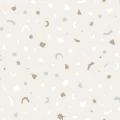 Mini Me Confetti beige kuviollinen tapetti Eijffingerilta 399100