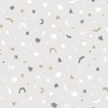 Mini Me Confetti harmaa kuviollinen tapetti Eijffingerilta 399101