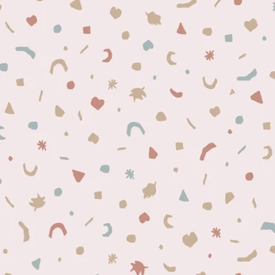 Mini Me Confetti roosa kuviollinen tapetti Eijffingerilta 399103 image