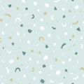 Mini Me Confetti sininen vihrea kuviollinen tapetti Eijffingerilta 399102