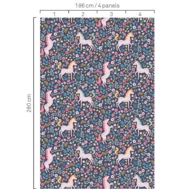 Unicorn tapetti lastenhuoneeseen sisaltaa nelja vuotaa 399110 image