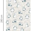 Panda beige elaintapetti yksi rulla sisaltaa 2 vuotaa 399121