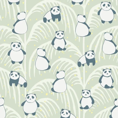 Panda vihrea elaintapetti Eijffingerilta 399120 image