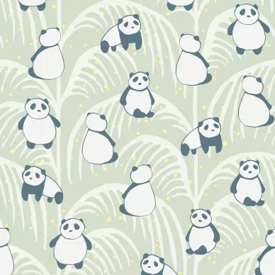 Panda vihrea elaintapetti Eijffingerilta 399120 image