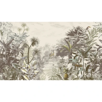 Dreamy Jungle monivarinen viidakkomaisematapetti Eijffingerilta 300610 image
