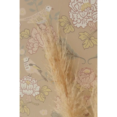 June beige lintutapetti Majvillanilta lahiuva 136 03 image