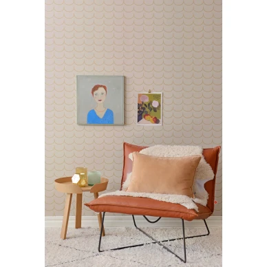 Drop Curtain graafinen tapetti olohuoneeseen Majvillan 137 01 image