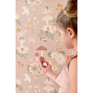 Old Garden roosa lastentapetti Majvillan 138 03 image