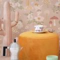 Old Garden roosa tapetti lastenhuoneeseen Majvillan 138 03