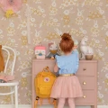 Garden Party roosa elaintapetti lastenhuoneeseen Majvillan 139 02