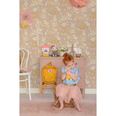 Garden Party roosa kanitapetti lastenhuoneeseen Majvillan 139 02 image