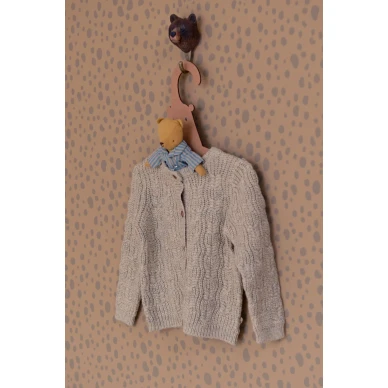 Animal Dots ruskea pilkullinen lastentapetti Majvillanilta 142 01 image