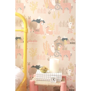 Lama Village roosa tapetti Majvillanilta 143 03 image