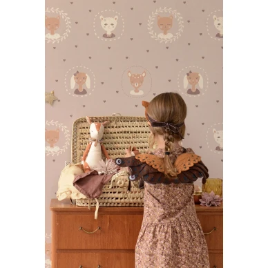 Hearts liila tapetti Majvillan 148 02 image