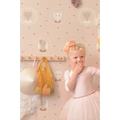 Hearts roosa tapetti Majvillan 148 01 image