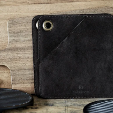 Circle ruskea moderni mokkanahka patalappu House Doctor image