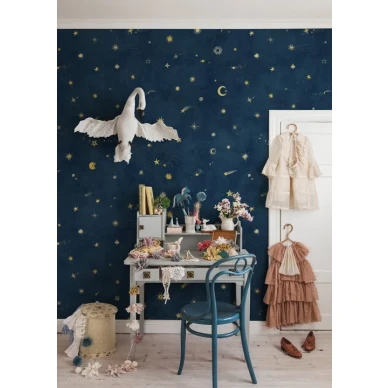 Starry Sky sininen tahtitapetti lapsille Sandbergilta image