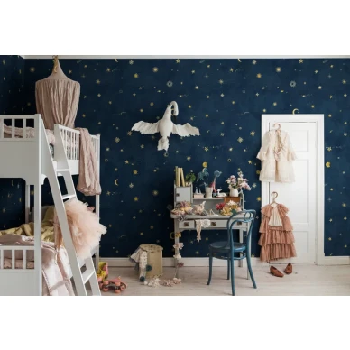 Starry Sky sininen tahtitapetti lastenhuoneeseen Sandbergilta image