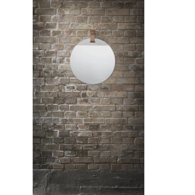 Enter Mirror Large iso pyorea peili nahkakiinnityksella Ferm Living image