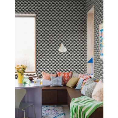 ArneJacobsenTrapez olohuoneen tapetti mustavalkoinen 4736 image