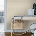 Alvar Aalto M.I.T beige ruudullinen olohuoneentapetti Borastapeter