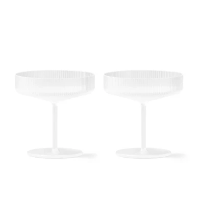 Ripple Champagne Saucer shampanjalasit Frosted image