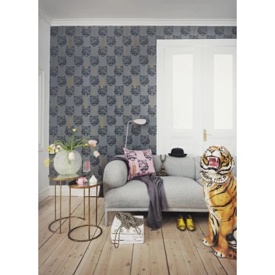 Coco Tiger harmaa olohuoneen elaintapetti Studio Lisa Bengtssonilta 0112 image