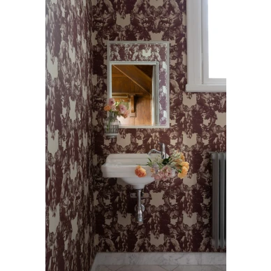Sir Grace roosa hevostapetti kylpyhuoneeseen Studio Lisa Bengtsson image