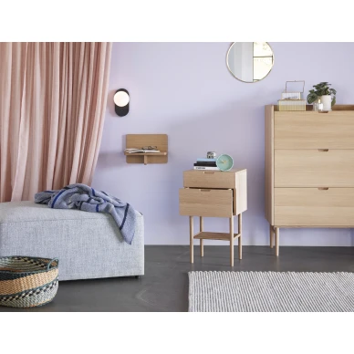 Oak Shelf pieni tyylikas seinahylly Hubsch image