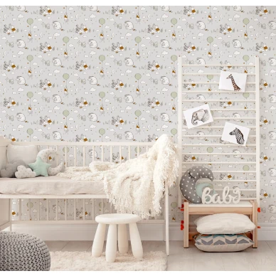 Winnie The Pooh Up Up and Away sopo tapetti lastenhuoneeseen Sandudd image