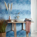 Prism sininen graafinen tapetti kylpyhuoneeseen 1838 wallcoverings v2