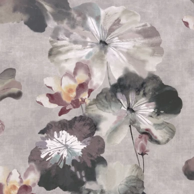 Water Lilies roosa kukkatapetti 1838 Wallcoverings image