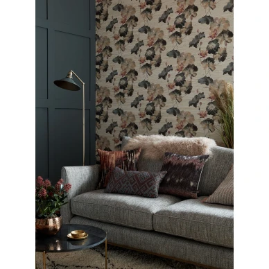 Water Lilies kudottu romanttinen kukkatapetti 1838 Wallcoverings image