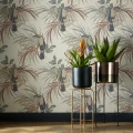 Le Toucan monivarinen lintutapetti olohuoneeseen 1838 Wallcoverings
