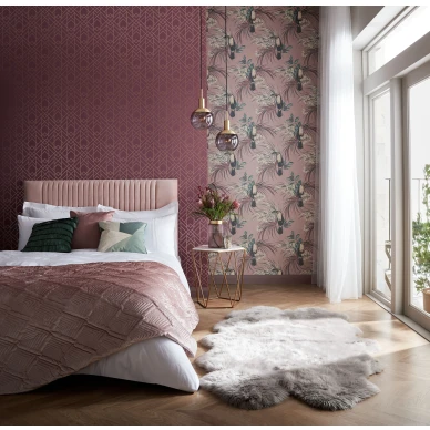 Le Toucan sininen lintutapetti makuuhuoneeseen 1838 Wallcoverings image