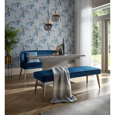 Le Toucan sininen lintutapetti olohuoneeseen 1838 Wallcoverings image