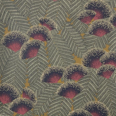 Clarice punainen kukkatapetti 1838 Wallcoverings image