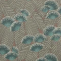 Clarice vihrea oranssi kukkatapetti 1838 Wallcoverings