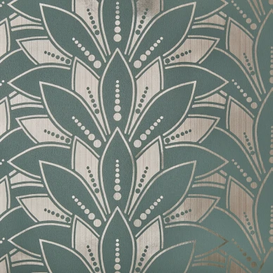 Astoria vihrea kimallettava tapetti 1838 Wallcoverings image