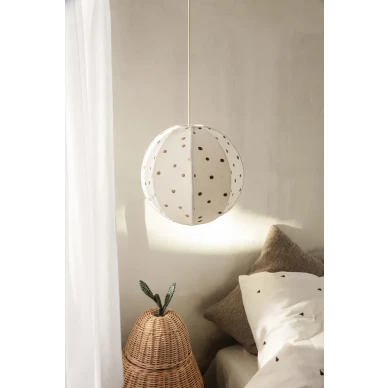 Dots hauska pilkullinen lampunvarjostin lastenhuoneeseen Ferm Livingilta image