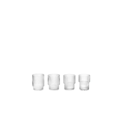 Ripple Small Glasses pieni kirkas shottilasi Ferm Livingilta image