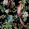 Bird Sonnet musta lintutapetti 1838 Wallcoverings