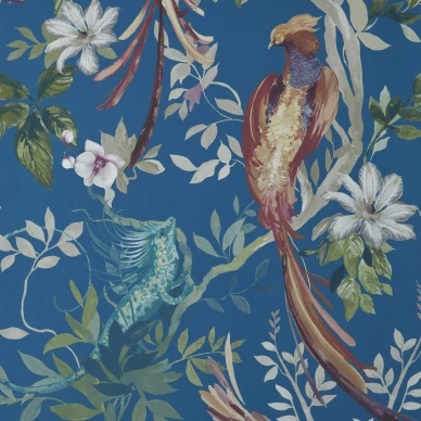 Bird Sonnet sininen lintutapetti 1838 Wallcoverings image