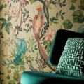 Bird Sonnet kultainen lintutapetti olohuoneeseen 1838 Wallcoverings