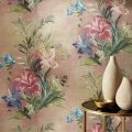 Lilliana ylellinen kudottu kukkatapetti olohuoneeseen 1838 Wallcoverings