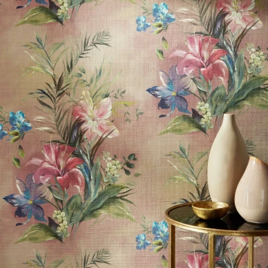 Lilliana ylellinen kudottu kukkatapetti olohuoneeseen 1838 Wallcoverings image