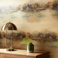 Lakeside Autumn kullanvarinen maisematapetti kotitoimistoon 1838 Wallcoverings